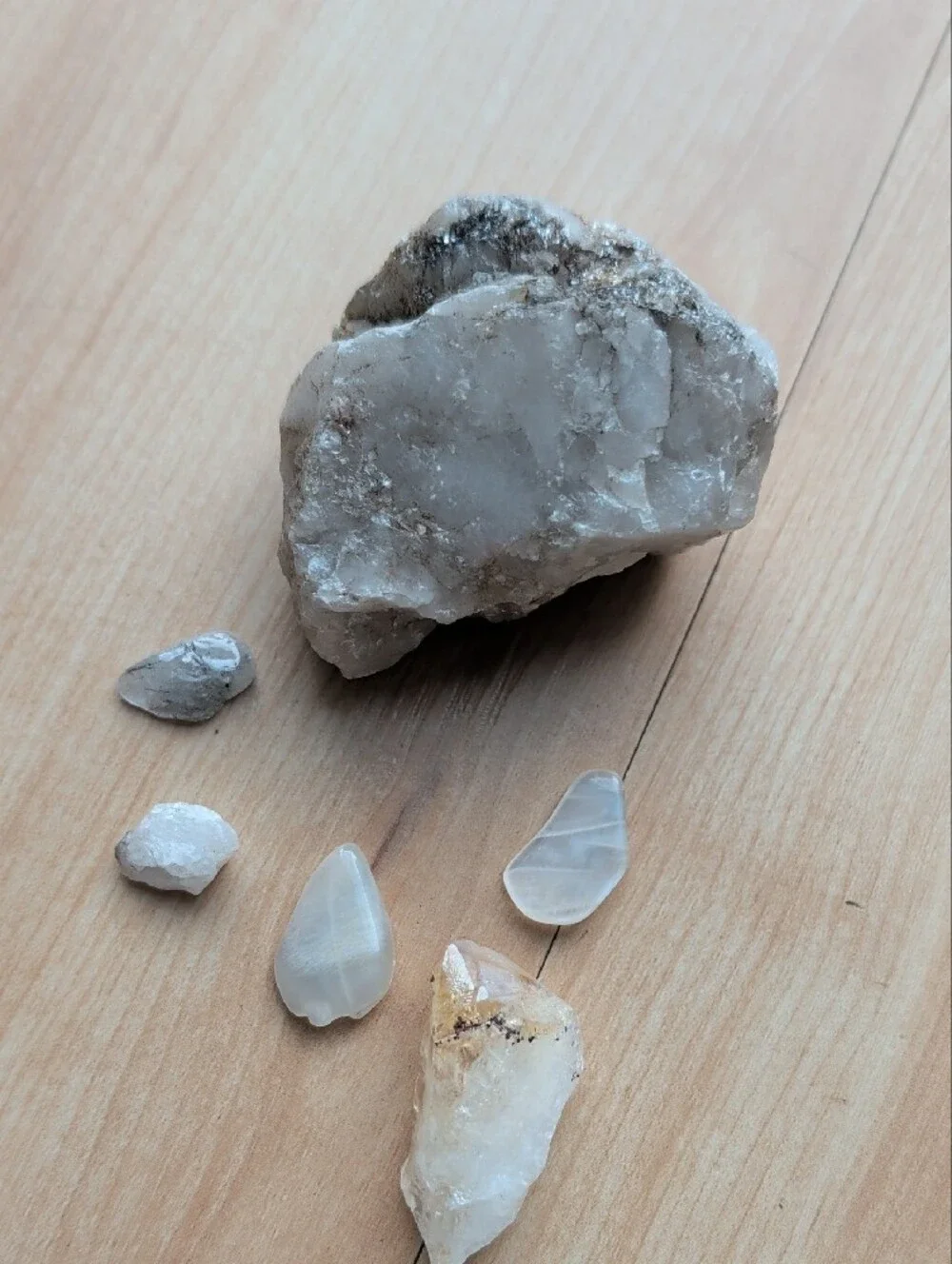 5lb Natural Gemstone & Crystal Collection w/ Storage Case | Tumbled & Raw Minera